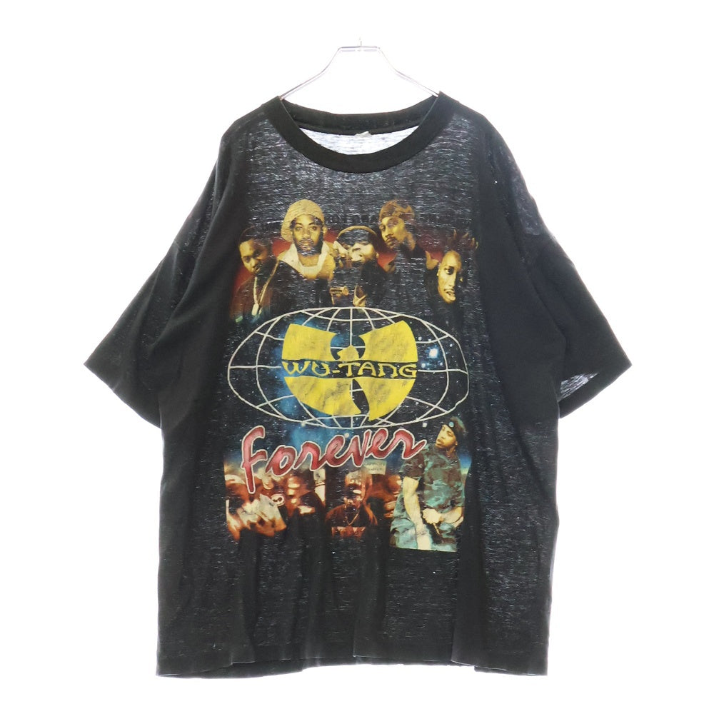 VINTAGE(ヴィンテージ) 90s WU-TANG CLAN FOREVER WU-REVOLUTION RAP DESIGN ウータン 両面プリント Tシャツ 半袖カットソー ブラック