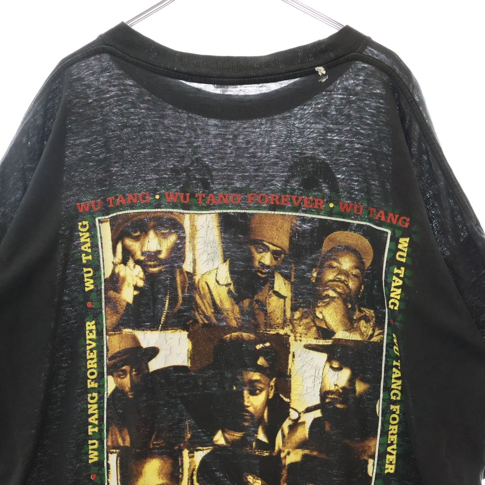 VINTAGE(ヴィンテージ) 90s WU-TANG CLAN FOREVER WU-REVOLUTION RAP DESIGN ウータン 両面プリント Tシャツ 半袖カットソー ブラック