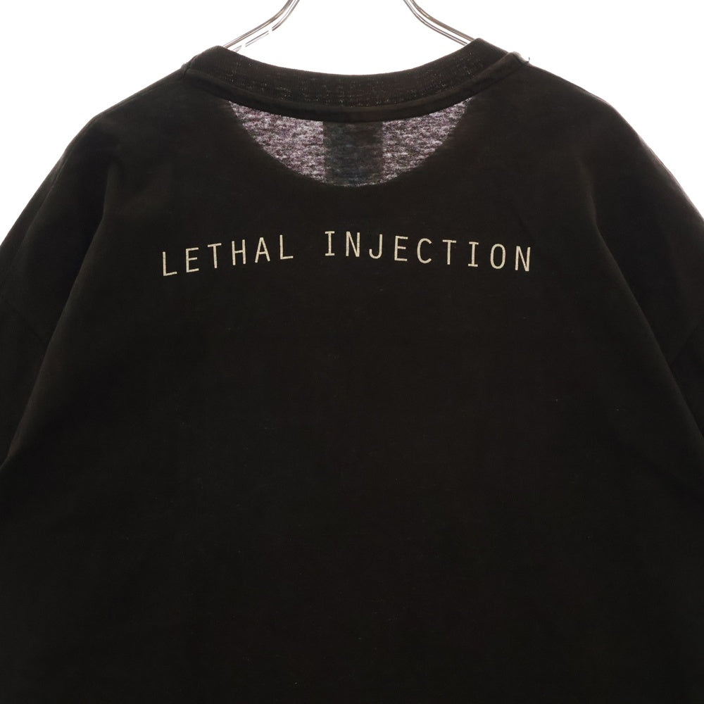 VINTAGE(ヴィンテージ) 90S ICE CUBE LETHAL INJECTION アイスキューブ リーサル・インジェクション 両面プリント 半袖Tシャツ ブラック