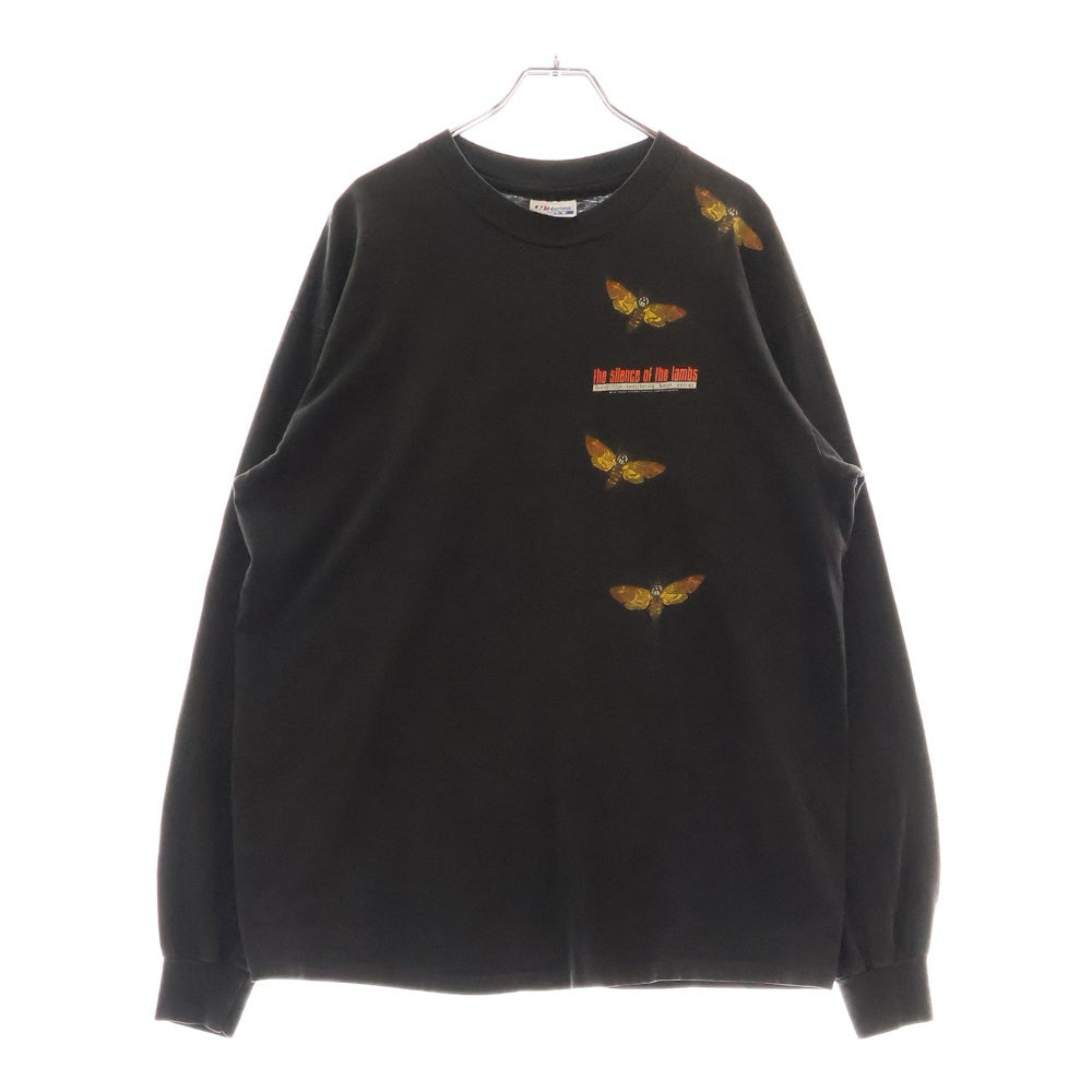VINTAGE(ヴィンテージ) 90S The Silence of the Lambs 羊たちの沈黙 両面プリント ロングスリーブ 長袖Tシャツ ブラック