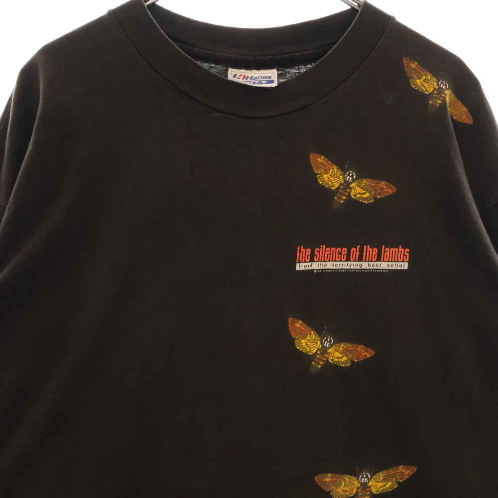 VINTAGE(ヴィンテージ) 90S The Silence of the Lambs 羊たちの沈黙 両面プリント ロングスリーブ 長袖Tシャツ ブラック