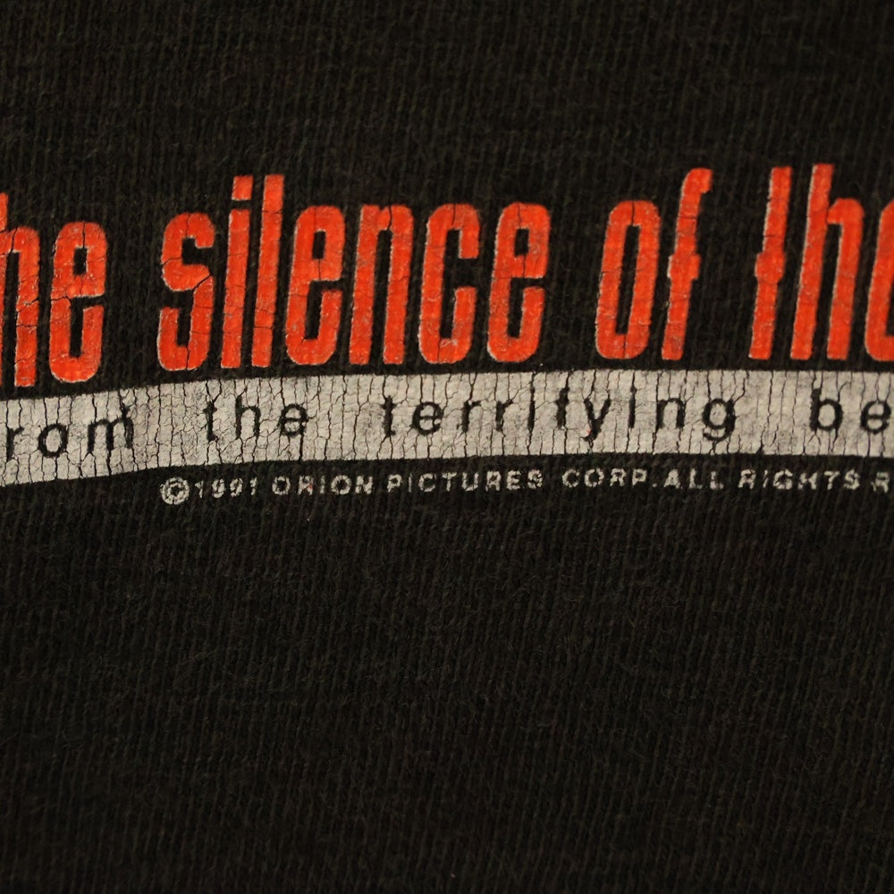 VINTAGE(ヴィンテージ) 90S The Silence of the Lambs 羊たちの沈黙 両面プリント ロングスリーブ 長袖Tシャツ ブラック