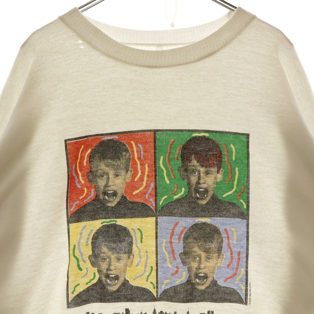 VINTAGE(ヴィンテージ) 90S Home Alone2 Portuguese version ホームアローン2 フロントプリント クルーネックスウェット ホワイト