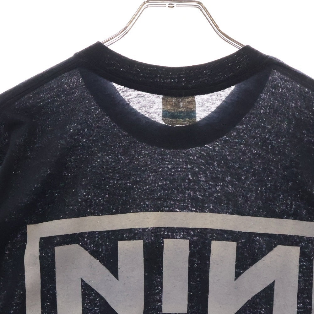VINTAGE(ヴィンテージ) 00S Nine Inch Nails Member Photo ナインインチネイルズ フォトプリント 半袖Tシャツ ネイビー