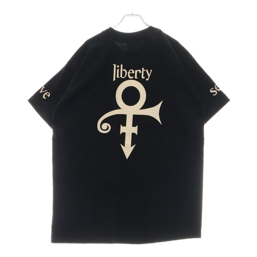 VINTAGE(ヴィンテージ) 90s PRINCE LOVE SYMBOL LOVE SEX LIBERTY プリンス ラブ シンボル セックス リバーティ Tシャツ 半袖カットソー ブラック