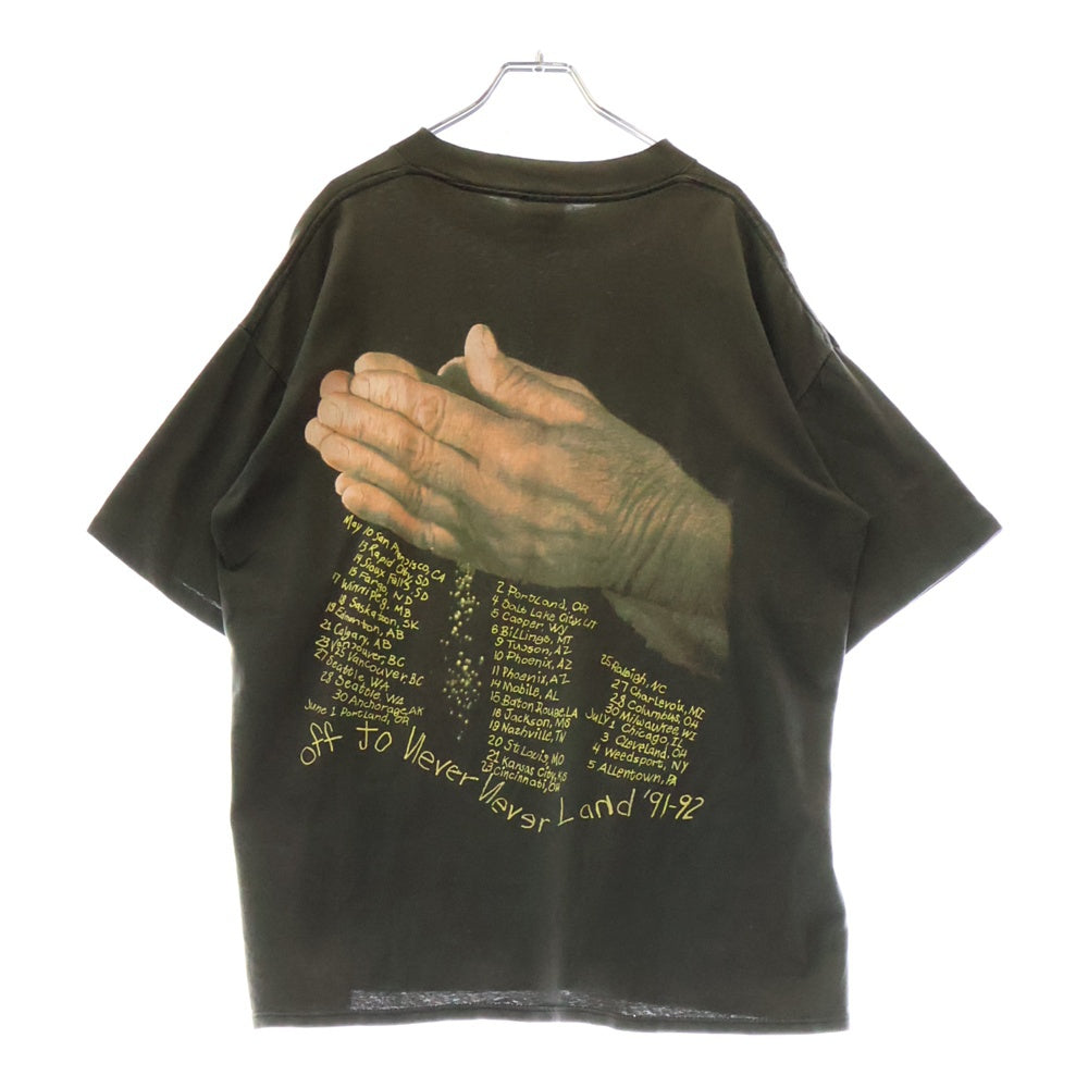 VINTAGE(ヴィンテージ) 90S METALLICA SANDMAN OFF TO NEVER LAND TOUR メタリカ 両面プリント 半袖Tシャツ ブラック