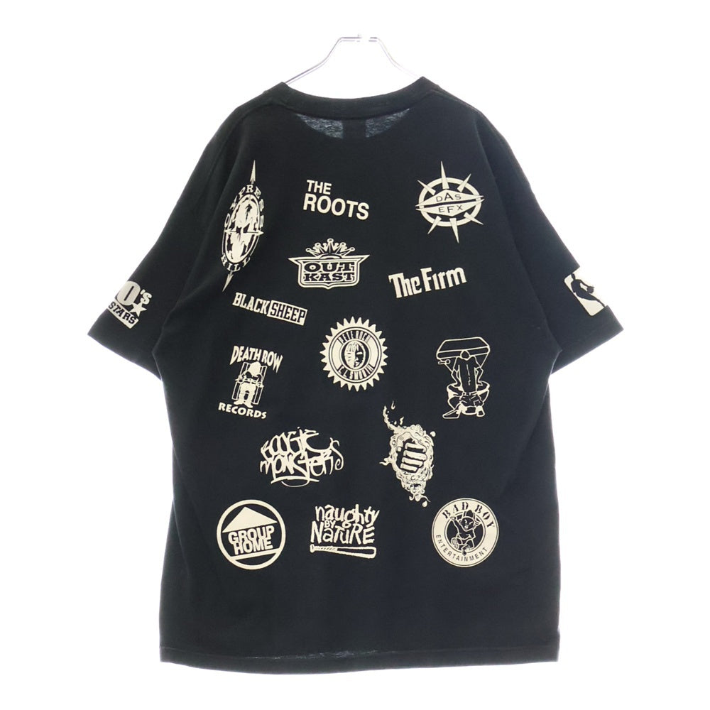 VINTAGE(ヴィンテージ) 90S Rap All Stars ラッププリント 半袖Tシャツ ブラック