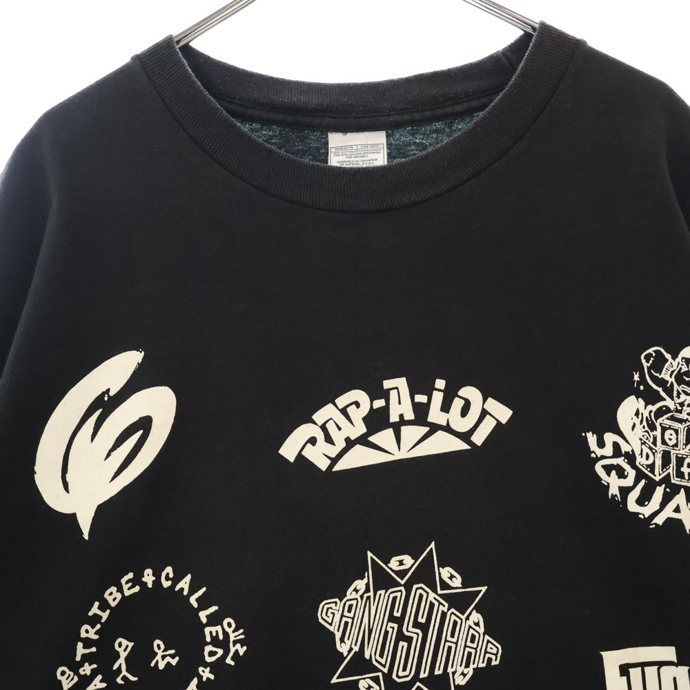 VINTAGE(ヴィンテージ) 90S Rap All Stars ラッププリント 半袖Tシャツ ブラック