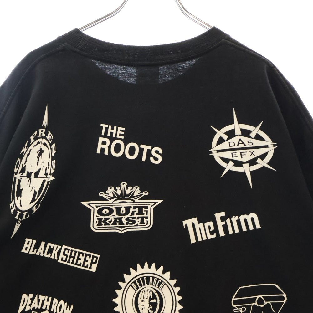 VINTAGE(ヴィンテージ) 90S Rap All Stars ラッププリント 半袖Tシャツ ブラック