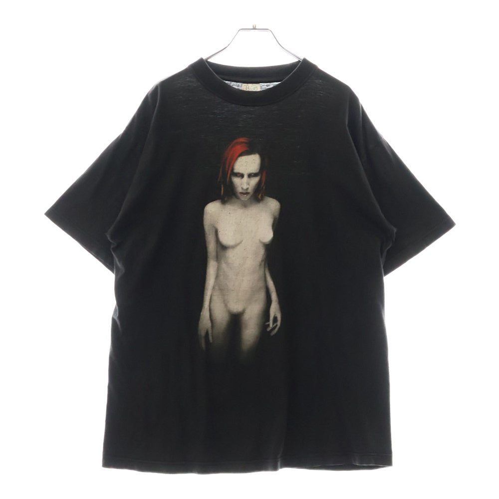 VINTAGE(ヴィンテージ) 90S MARILYN MANSON MECHANICAL ANIMALS TEE マリリンマンソン 両面プリント半袖Tシャツ カットソー ブラック
