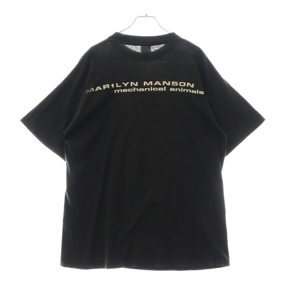 VINTAGE(ヴィンテージ) 90S MARILYN MANSON MECHANICAL ANIMALS TEE マリリンマンソン 両面プリント半袖Tシャツ カットソー ブラック