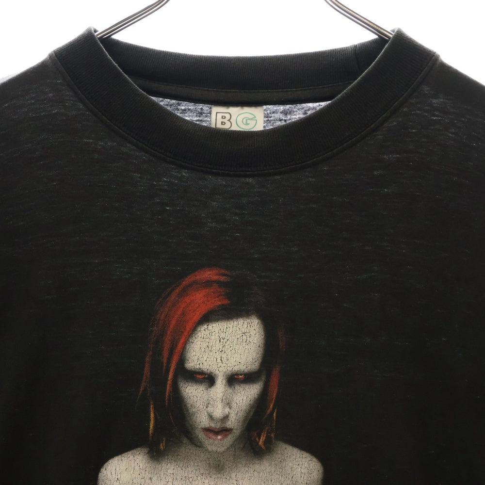 VINTAGE(ヴィンテージ) 90S MARILYN MANSON MECHANICAL ANIMALS TEE マリリンマンソン 両面プリント半袖Tシャツ カットソー ブラック