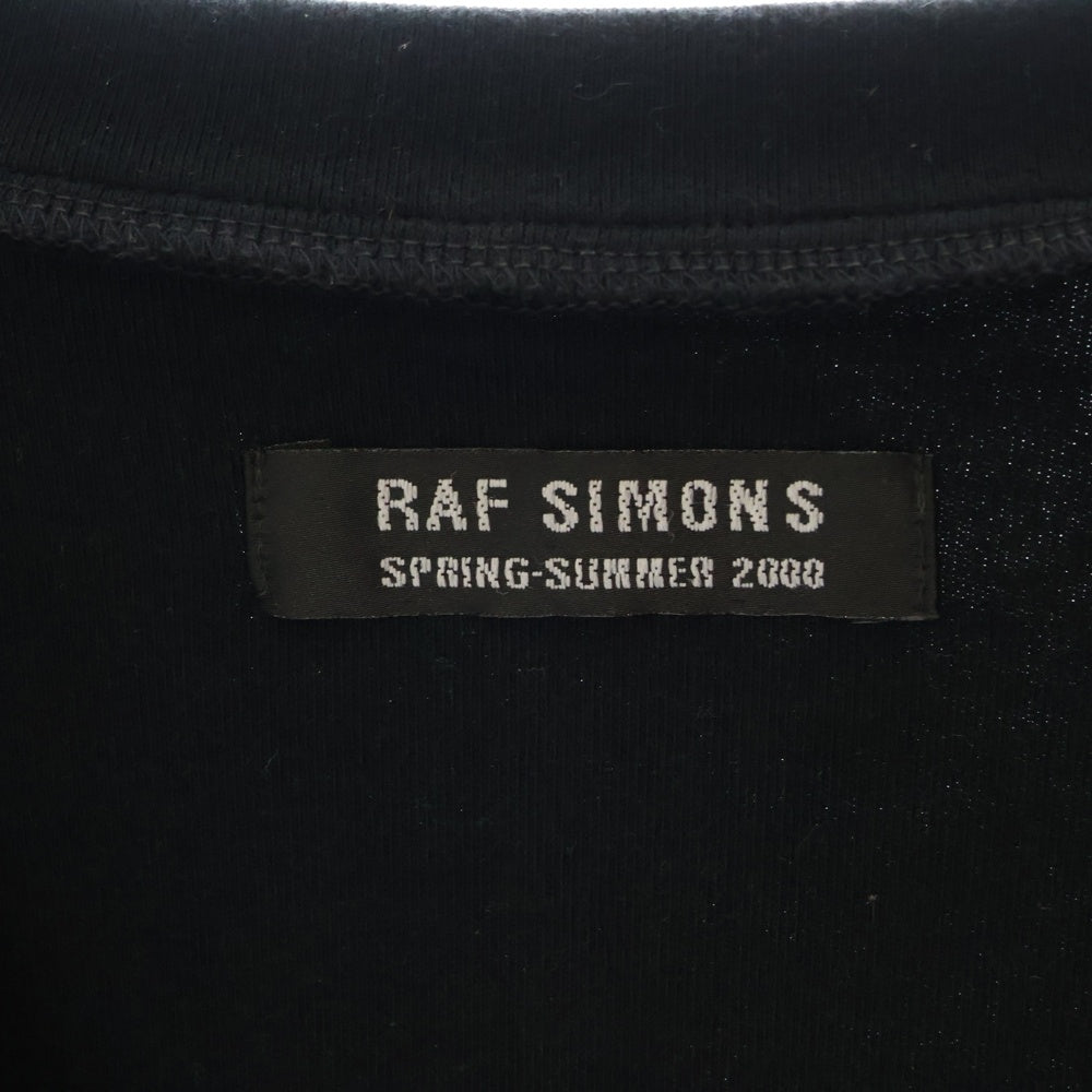 RAF SIMONS(ラフシモンズ) 00SS ARCHIVE V-NECK コットン Vネック ベスト アーカイブ ブラック