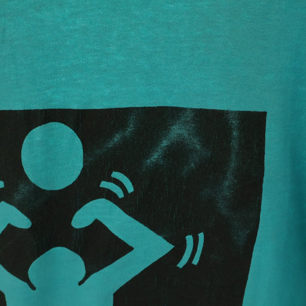 VINTAGE(ヴィンテージ) 90s Keith Haring N.Y Urban Professionals Volleyball キースへリング 両面プリント Tシャツ 半袖カットソー ブルー