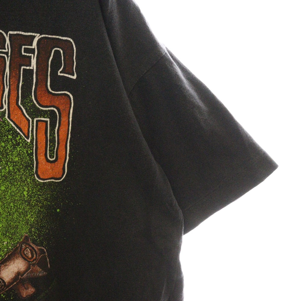 VINTAGE(ヴィンテージ) 90s GUNS 'N ROSES BAD APPLE ガンズ・アンド・ローゼズ バッド・アップル Tシャツ 半袖カットソー ブラック
