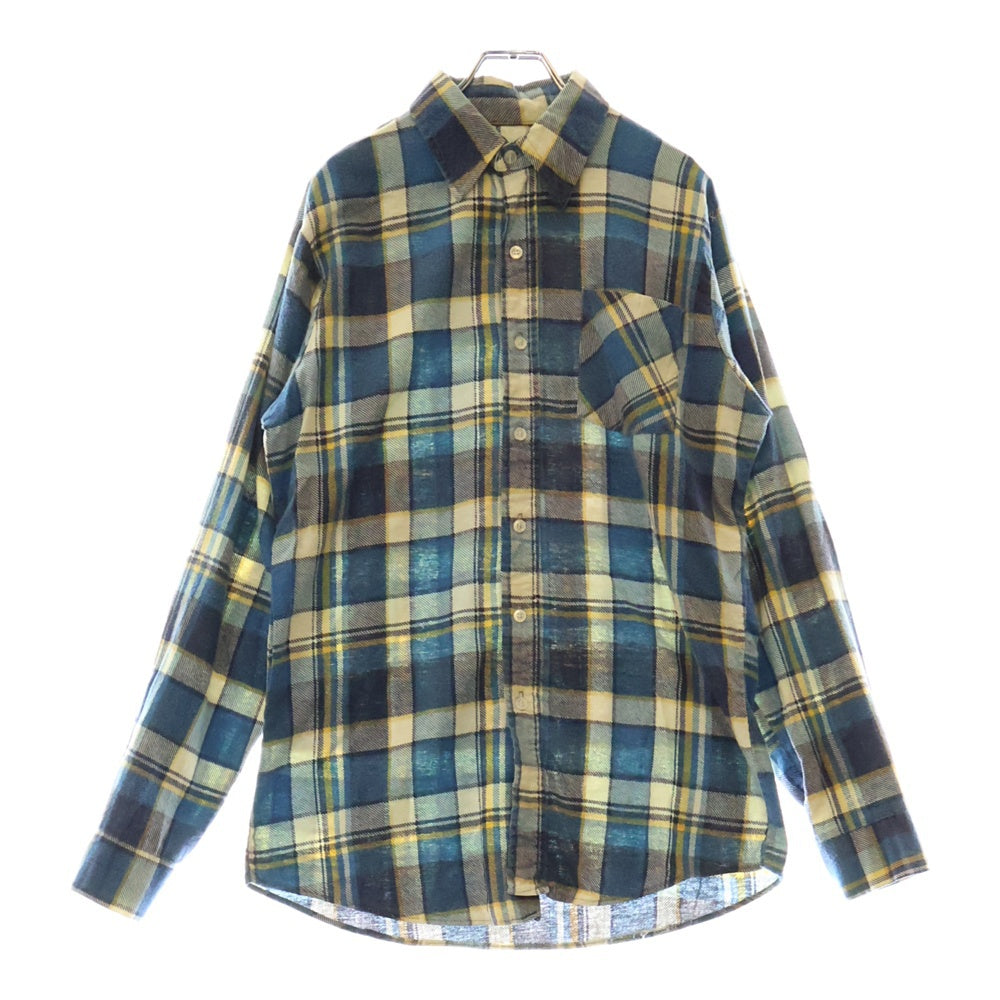 VINTAGE(ヴィンテージ) Sears Regular collar CHECK SHIRT シアーズ レギュラーカラー チェック 長袖シャツ ブルー
