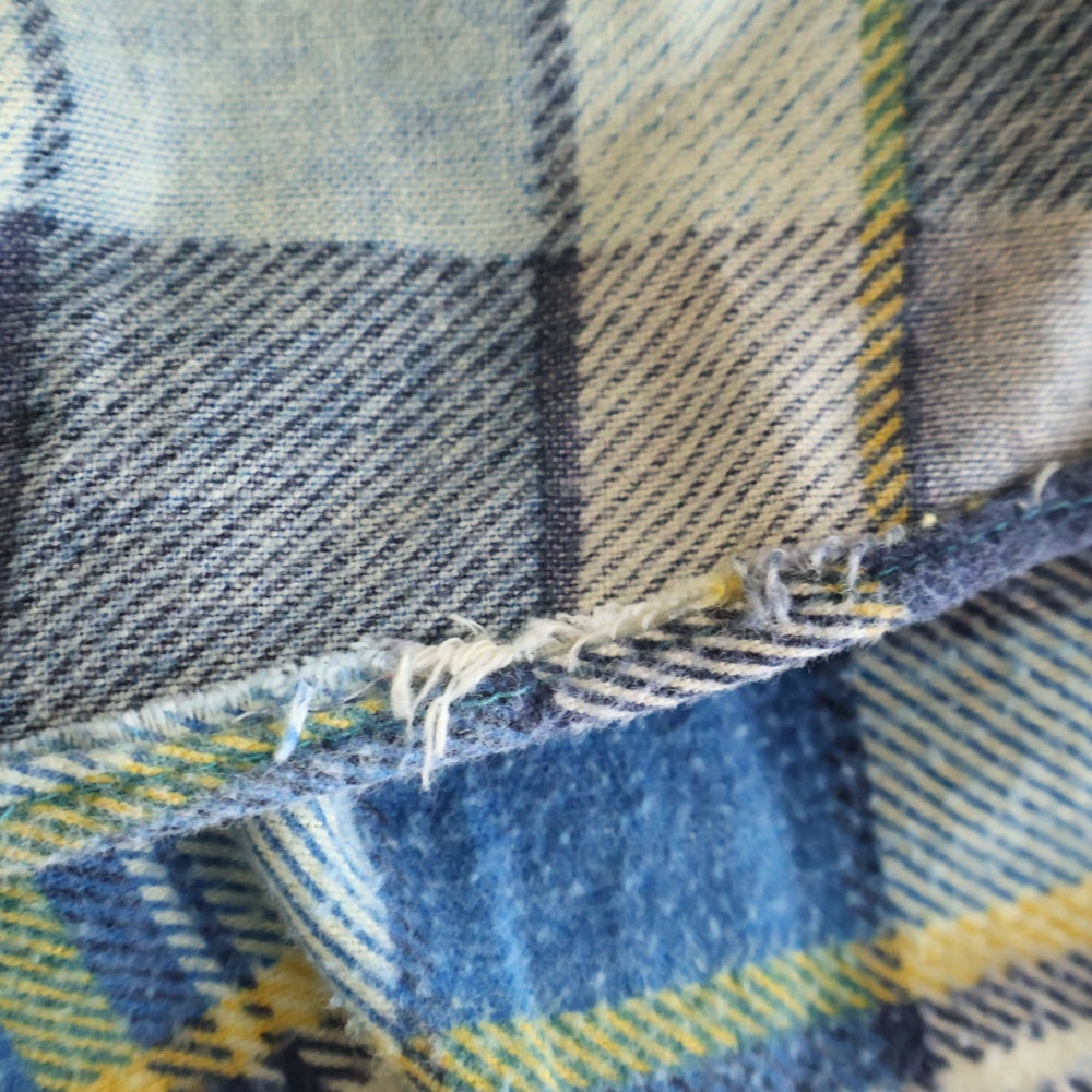 VINTAGE(ヴィンテージ) Sears Regular collar CHECK SHIRT シアーズ レギュラーカラー チェック 長袖シャツ ブルー