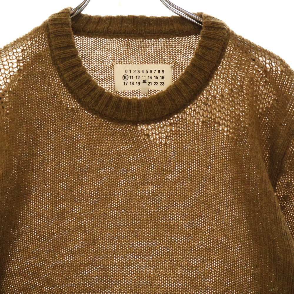 Maison Margiela 10(メゾン マルジェラ) 16AW CREW NECK クルーネック ニットセーター ブラウン S30HA0880 S15721