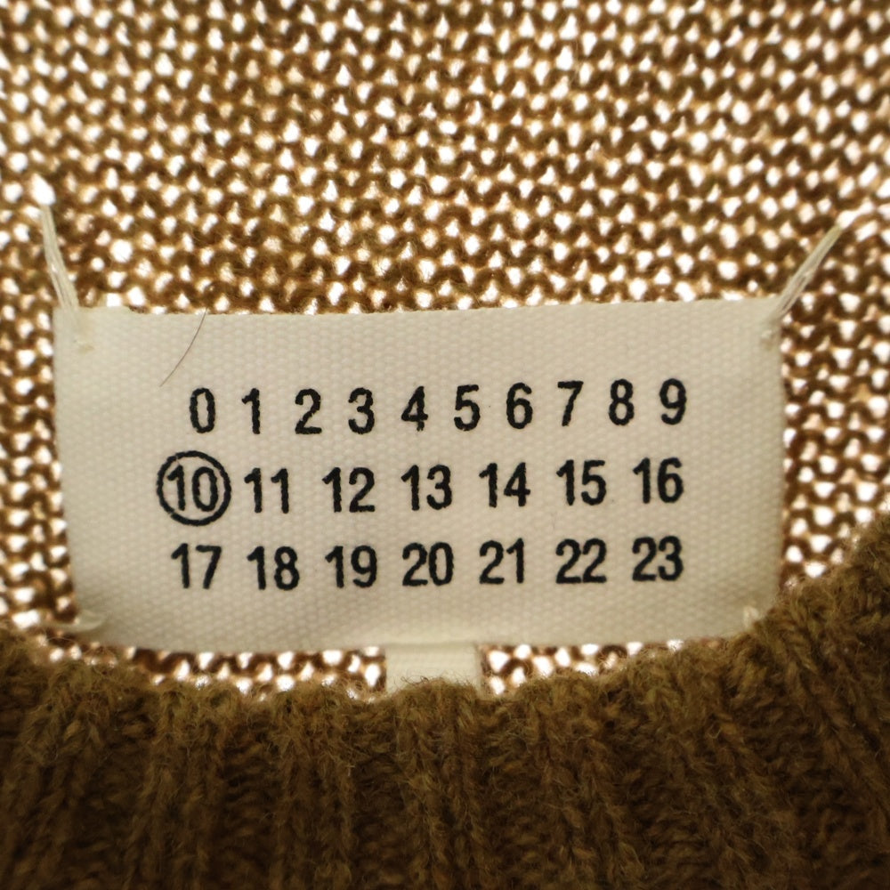 Maison Margiela 10(メゾン マルジェラ) 16AW CREW NECK クルーネック ニットセーター ブラウン S30HA0880 S15721