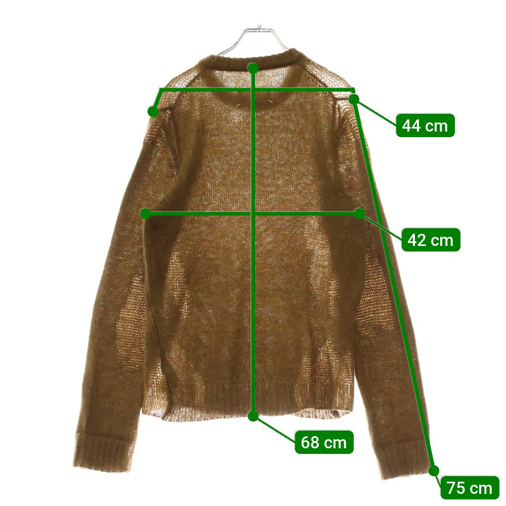 Maison Margiela 10(メゾン マルジェラ) 16AW CREW NECK クルーネック ニットセーター ブラウン S30HA0880 S15721