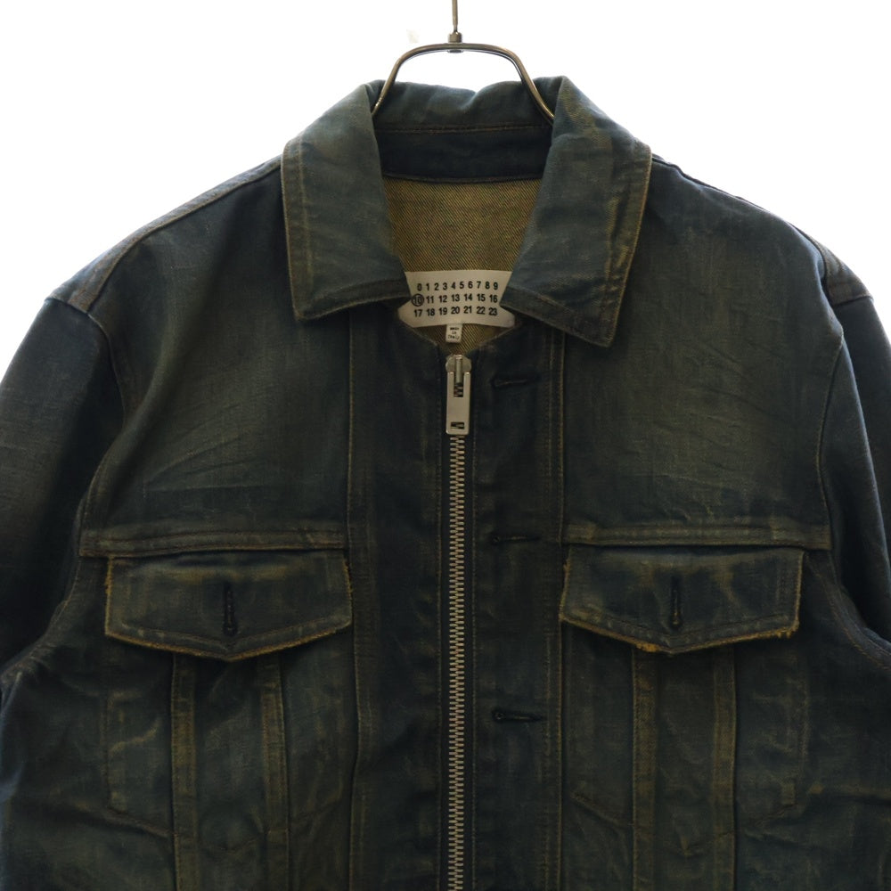 Maison Margiela 10(メゾン マルジェラ) 16SS デニム 再構築 ジップアップ ジャケット インディゴ S50AM0255 S30489