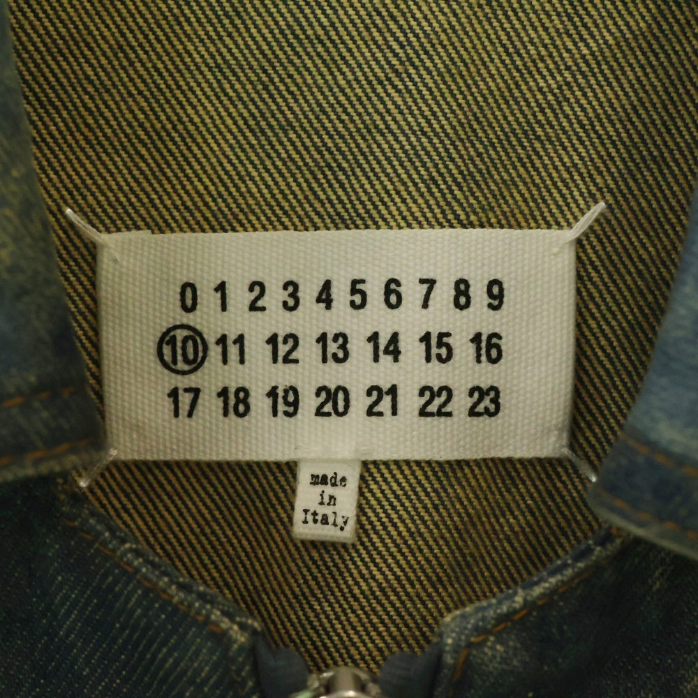 Maison Margiela 10(メゾン マルジェラ) 16SS デニム 再構築 ジップアップ ジャケット インディゴ S50AM0255 S30489