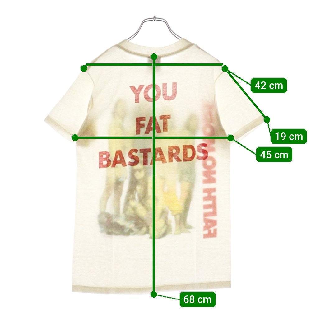 VINTAGE(ヴィンテージ) 90S Faith No More You Fat Bastards フェイスノーモア 両面プリント 半袖Tシャツ ホワイト