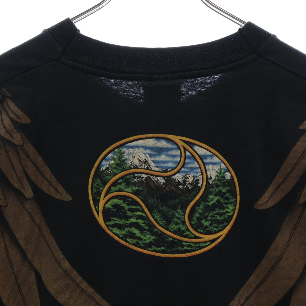 VINTAGE(ヴィンテージ) 90s EAGLE LIQUID BLUE イーグル Tシャツ 半袖カットソー ブラック