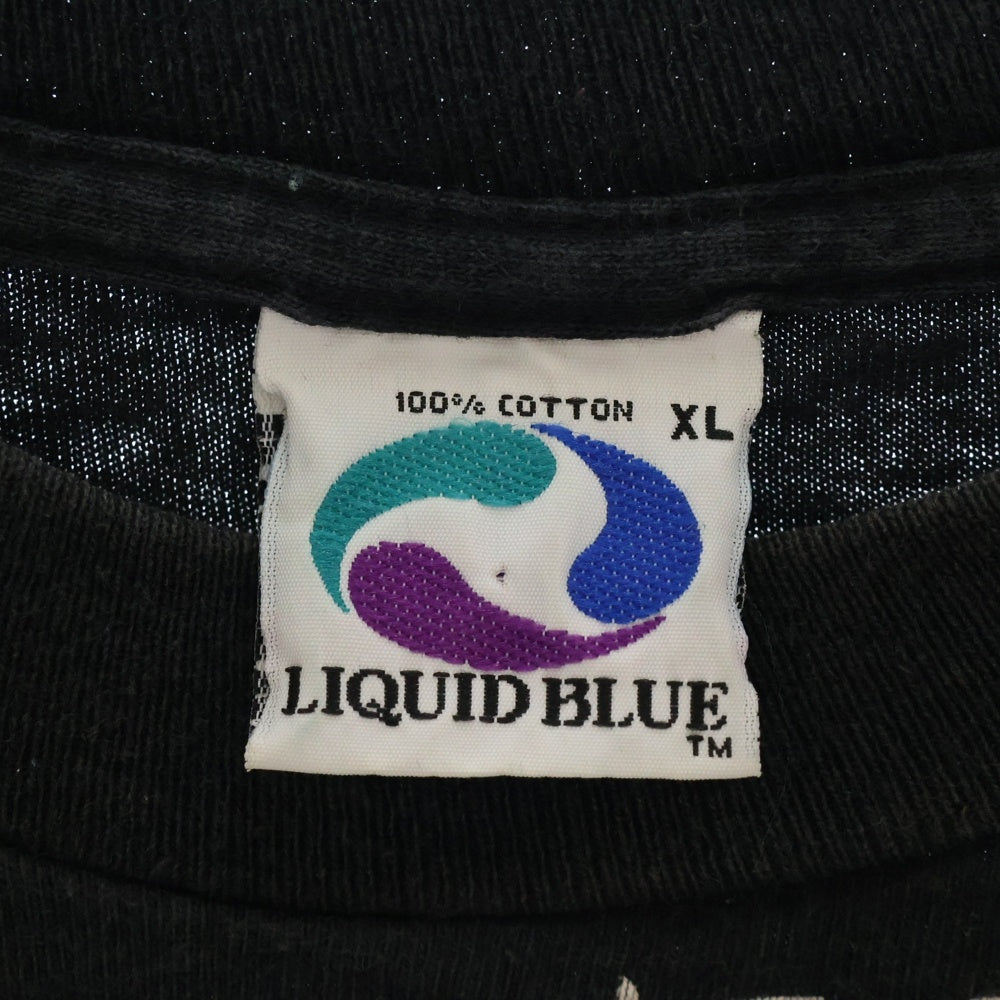 VINTAGE(ヴィンテージ) 90s EAGLE LIQUID BLUE イーグル Tシャツ 半袖カットソー ブラック