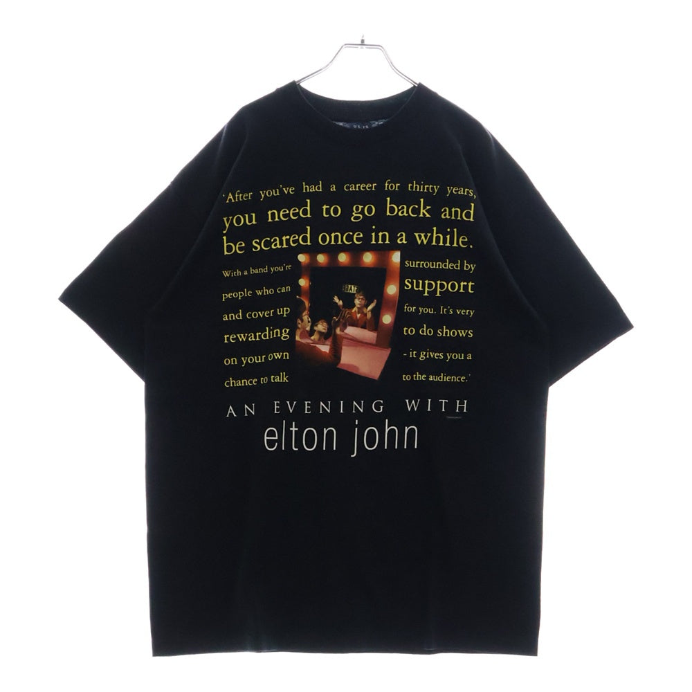 VINTAGE(ヴィンテージ) 00s ELTON JOHN エルトンジョン Tシャツ 半袖カットソー ブラック