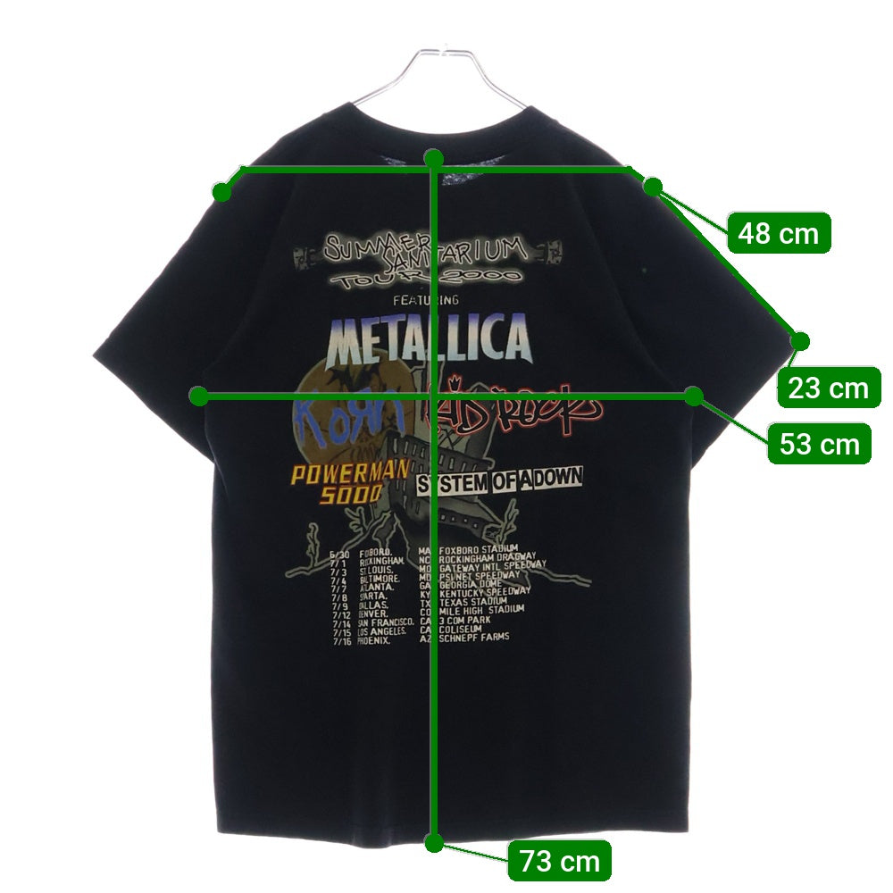 VINTAGE(ヴィンテージ) 00s SUMMER SANITARIUM TOUR Tシャツ 半袖カットソー ブラック