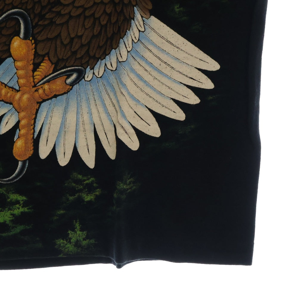 VINTAGE(ヴィンテージ) 90s EAGLE イーグル オーバープリント Tシャツ 半袖カットソー ブラック