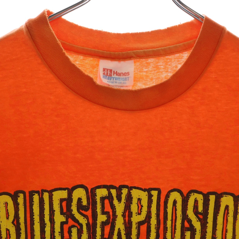 VINTAGE(ヴィンテージ) 90S JON SPENCER BLUES EXPLOSION 両面プリント 半袖Tシャツ オレンジ