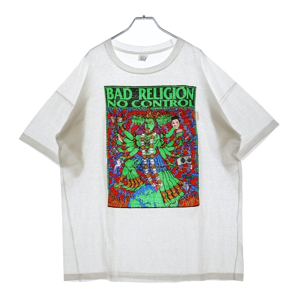 VINTAGE(ヴィンテージ) 90s BAD RELIGION NO CONTROL TOUR 1990 KOZIK TEE バットレディション コジック 両面プリント半袖Tシャツ カットソー ホワイト