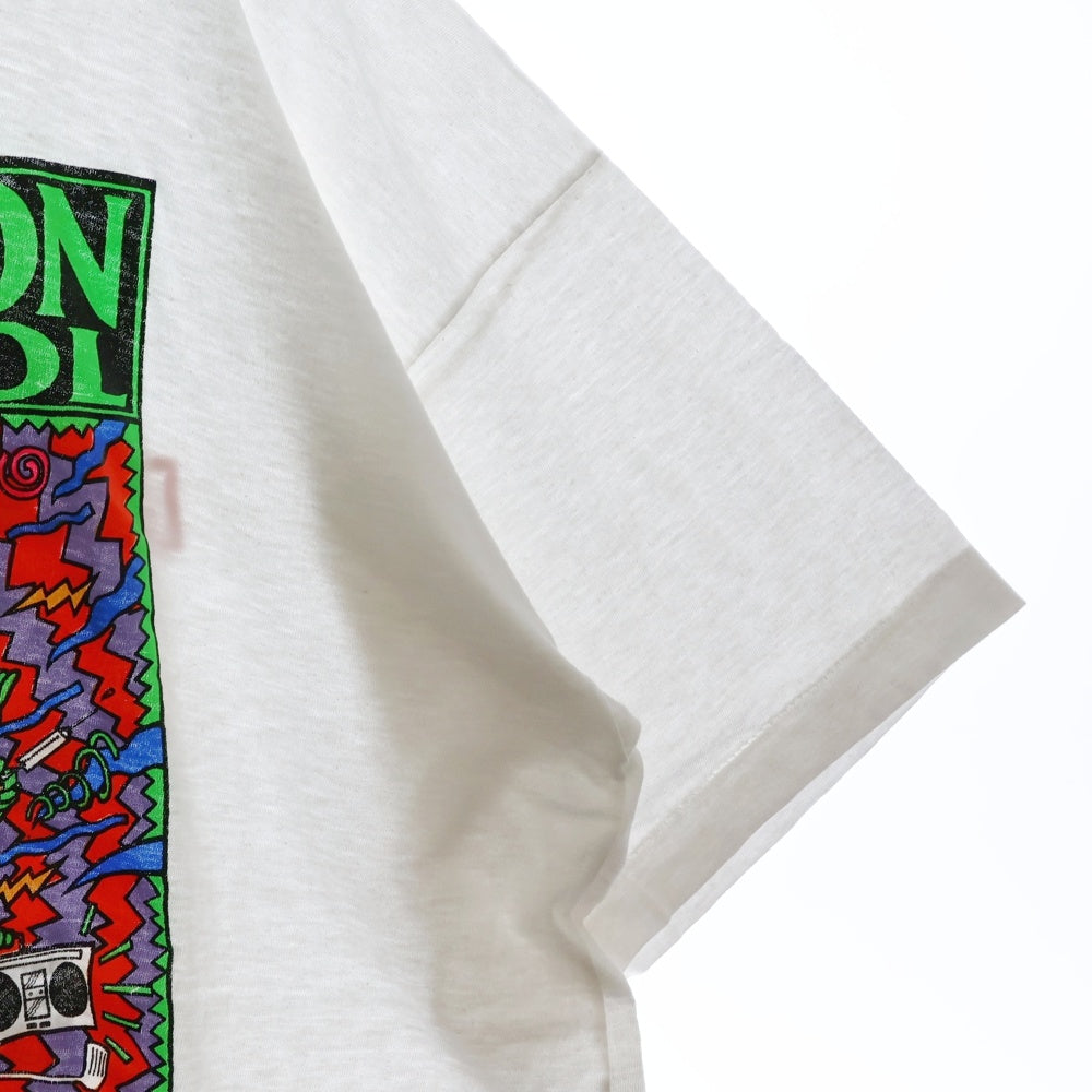 VINTAGE(ヴィンテージ) 90s BAD RELIGION NO CONTROL TOUR 1990 KOZIK TEE バットレディション コジック 両面プリント半袖Tシャツ カットソー ホワイト