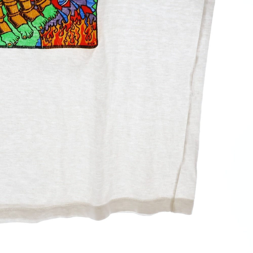 VINTAGE(ヴィンテージ) 90s BAD RELIGION NO CONTROL TOUR 1990 KOZIK TEE バットレディション コジック 両面プリント半袖Tシャツ カットソー ホワイト