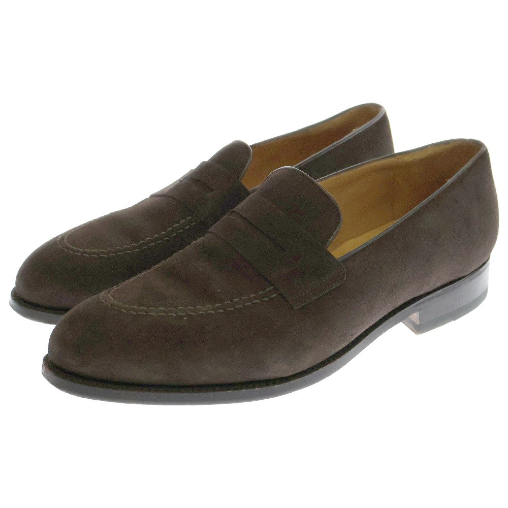 J.M.WESTON(ジェイエムウエストン) 518 スウェード コインローファー ドレスシューズ ブラウン 7