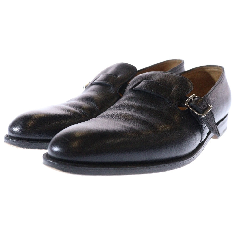 JOHN LOBB(ジョンロブ) DELANO バックルストラップ レザー ローファー ドレスシューズ ブラック