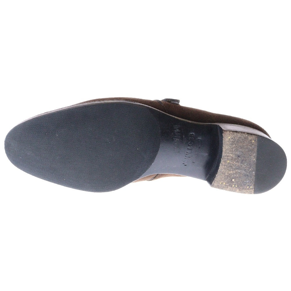 JOHN LOBB(ジョンロブ) MATTA 2 マッタ2 シングルモンクストラップ スウェード レザーシューズ ブラウン 7 1/2