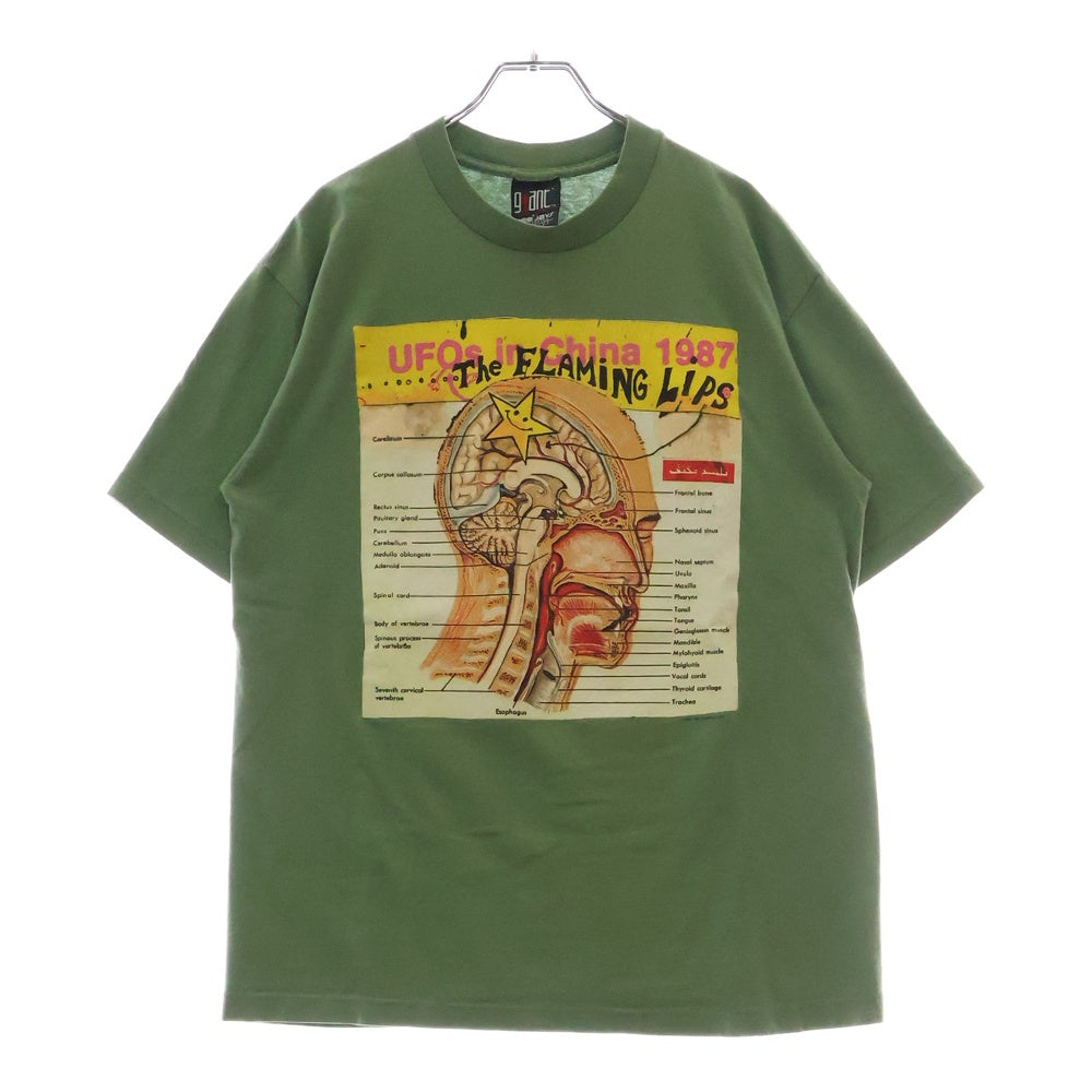 VINTAGE(ヴィンテージ) 90S THE FLAMING LIPS フレーミングリップス 両面プリント 半袖Tシャツ グリーン