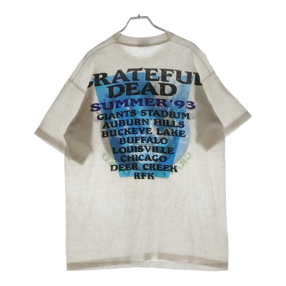 VINTAGE(ヴィンテージ) 90S Grateful Dead Summer Tour 1993 グレイトフルデット 両面プリント 半袖Tシャツ ホワイト