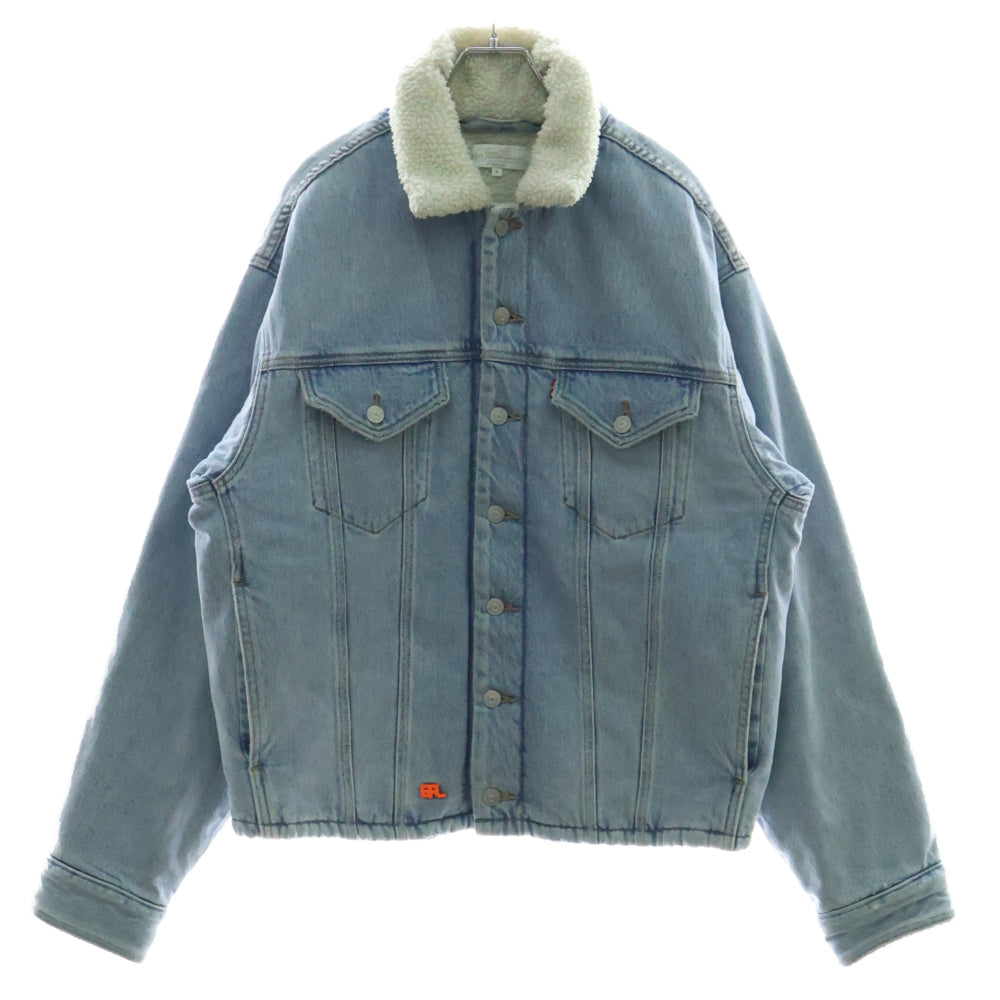 ERL(イーアールエル) ×Levi's Sherpa Trucker DENIM リーバイス シェルパトラッカージャケット インディゴ PC9-A5496-0000