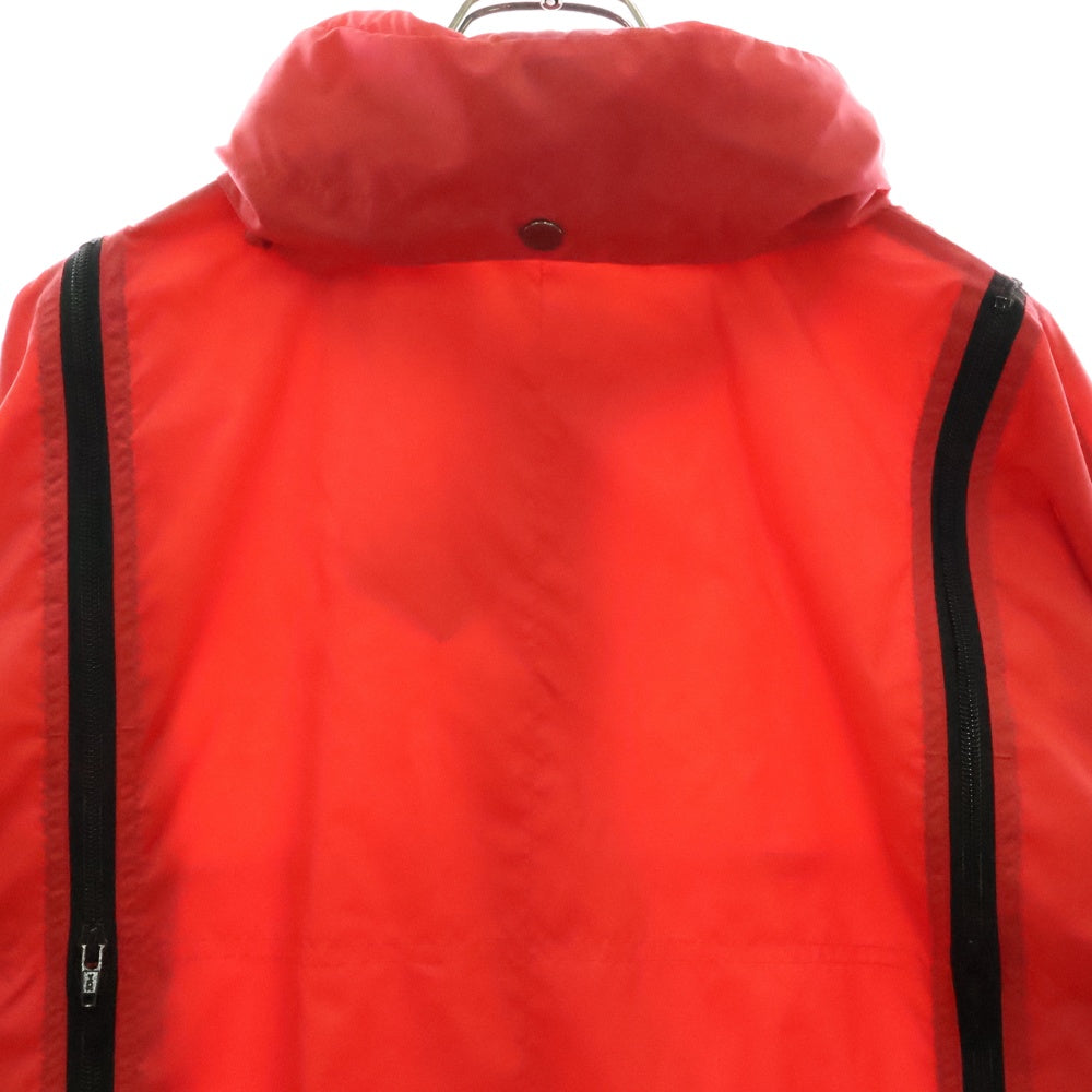 FINAL HOME(ファイナルホーム) 90-00s ARCHIVE PARACHUTE NYLON COAT FH55-FA701-20 多重ジップ ナイロンコート アウター レッド