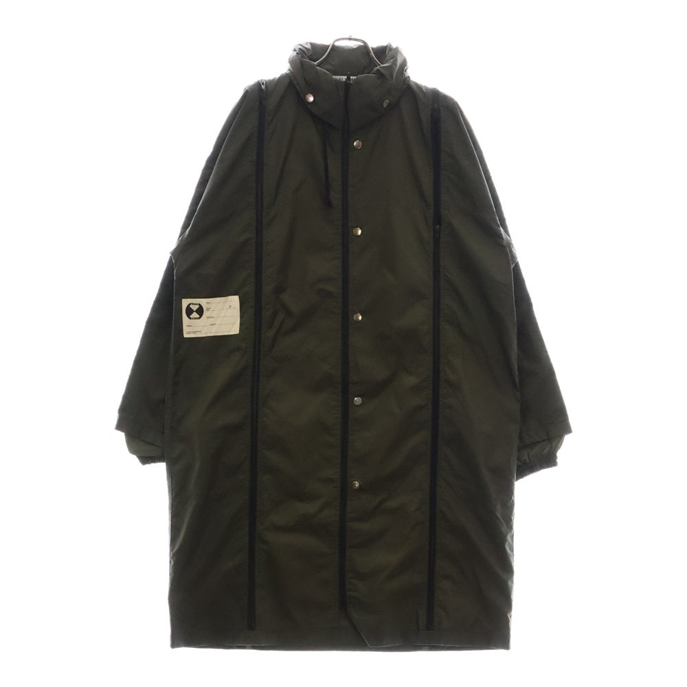 FINAL HOME(ファイナルホーム) 90-00s ARCHIVE PARACHUTE NYLON COAT FH11-FA101-09 多重ジップ ナイロンコート アウター カーキ