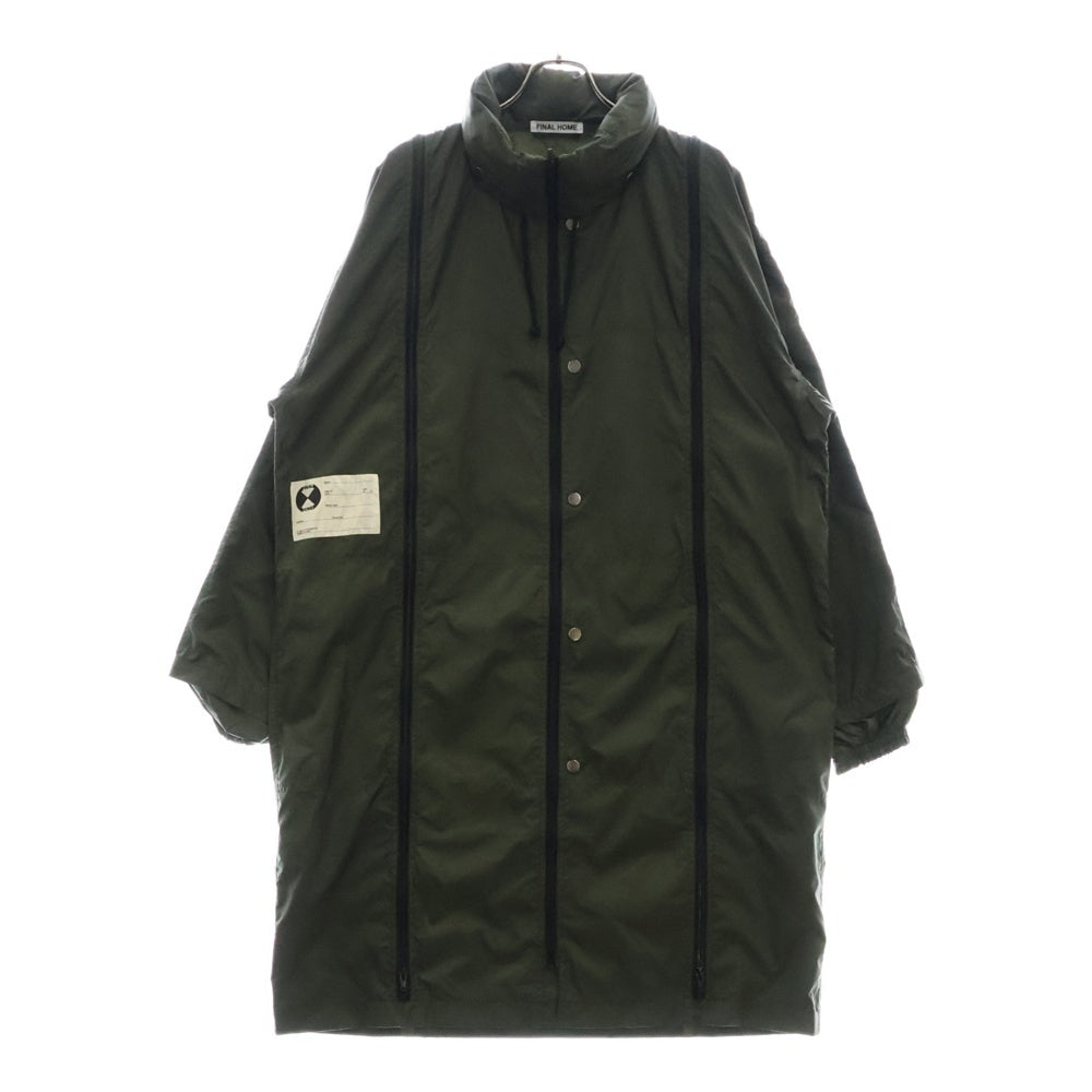FINAL HOME(ファイナルホーム) 90-00s ARCHIVE PARACHUTE NYLON COAT FH11-FA101-09 多重ジップ ナイロンコート アウター カーキ