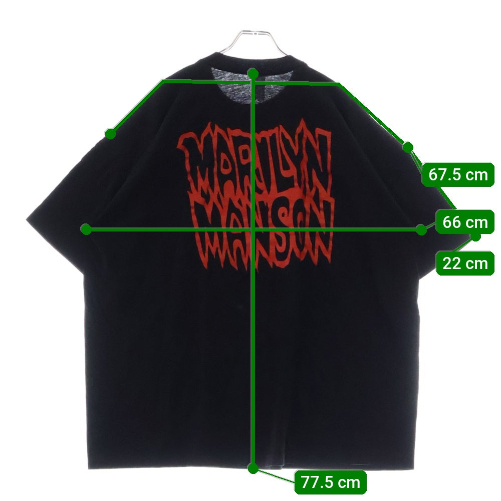 VINTAGE(ヴィンテージ) 90S MARILYN MANSON THE SATANIC ARMY マリリンマンソン サタニックアーミー 両面プリント 半袖Tシャツ