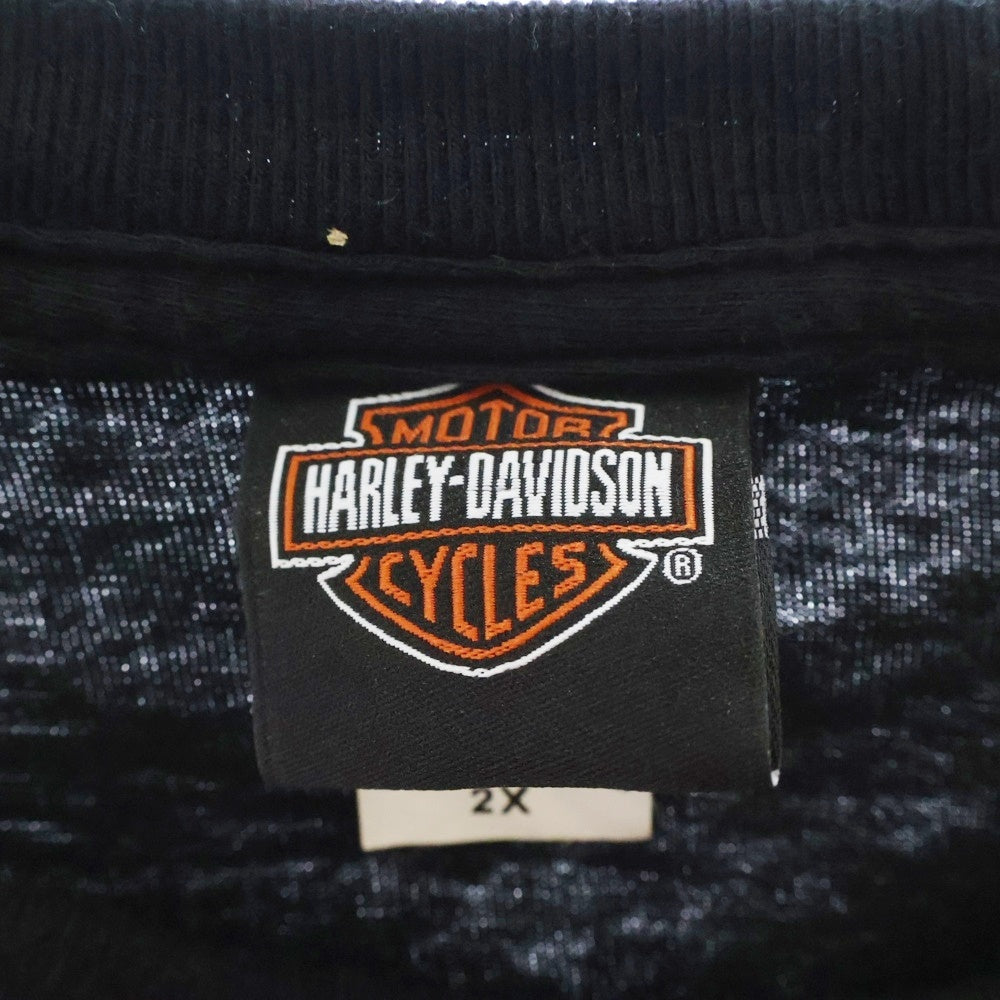 VINTAGE(ヴィンテージ) 00S HARLEY DAVIDSON MONTANA ピエロ フレイム ロングスリーブ 長袖Tシャツ ブラック