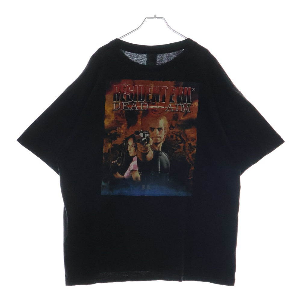 VINTAGE(ヴィンテージ) 00s CAPCOM Resident Evil DEAD AIM TEE フロントプリント半袖Tシャツ カットソー ブラック