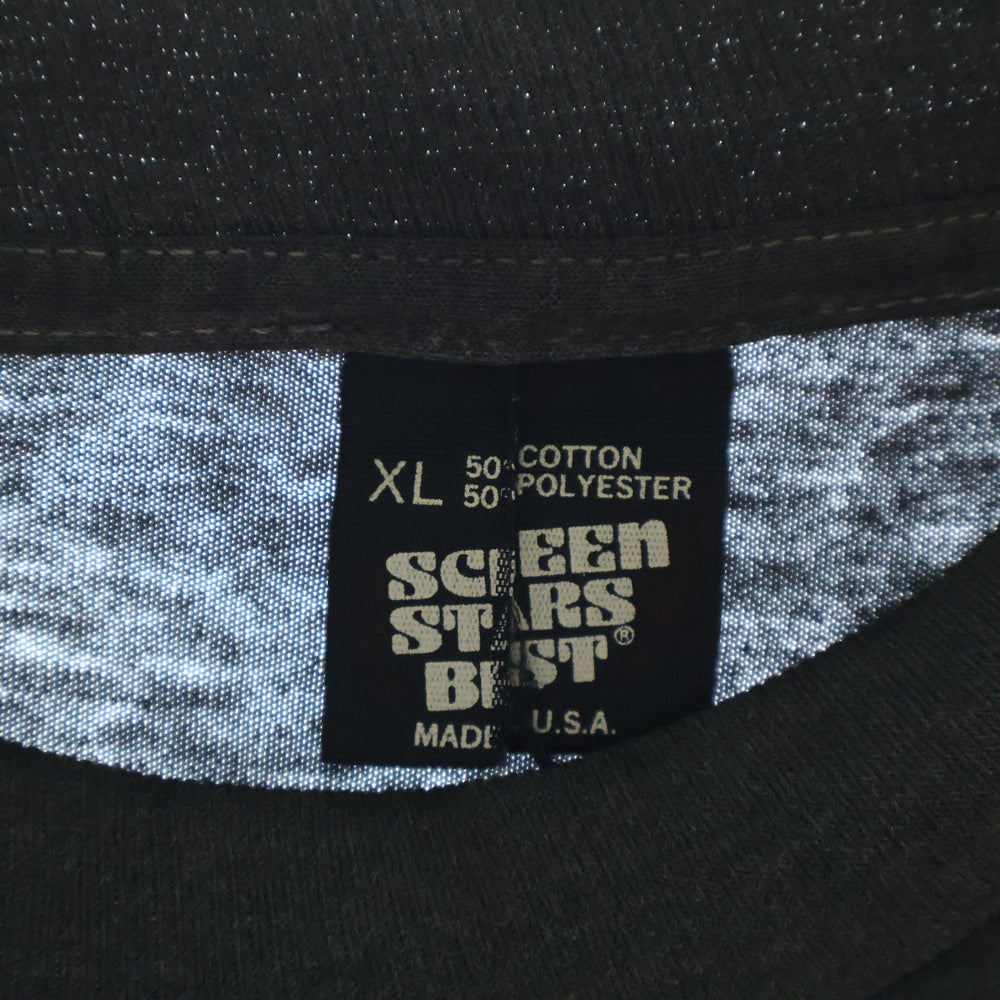 VINTAGE(ヴィンテージ) 80ー90s I SURUIUED 87 BIKE WEEK TEE フロントプリント半袖Tシャツ カットソー ブラック