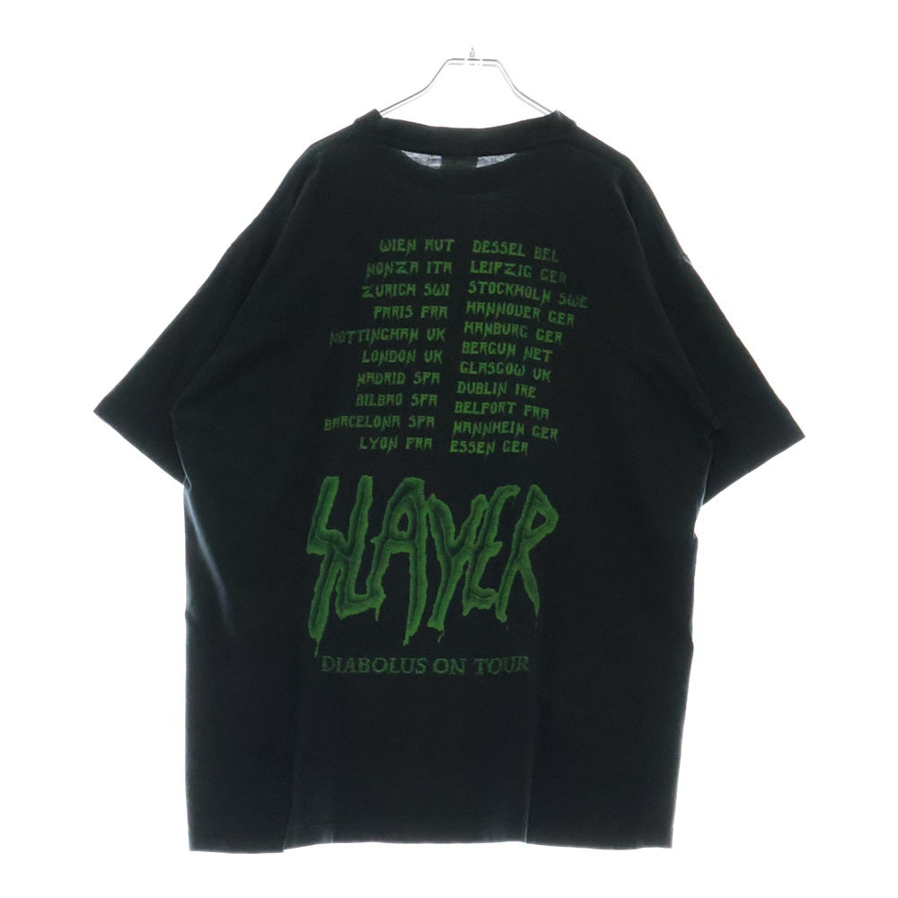 VINTAGE(ヴィンテージ) 90s SLAYER DIABOLUS ON TOUR スレイヤー Tシャツ 半袖カットソー ブラック